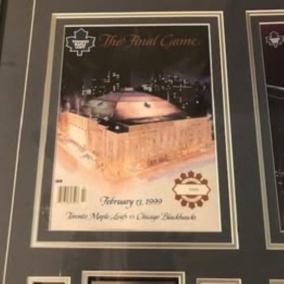 Framed Programs 2 Last Game Maple Leaf Gardens, First game Air Canada Centre Vin - Picture 10 of 16